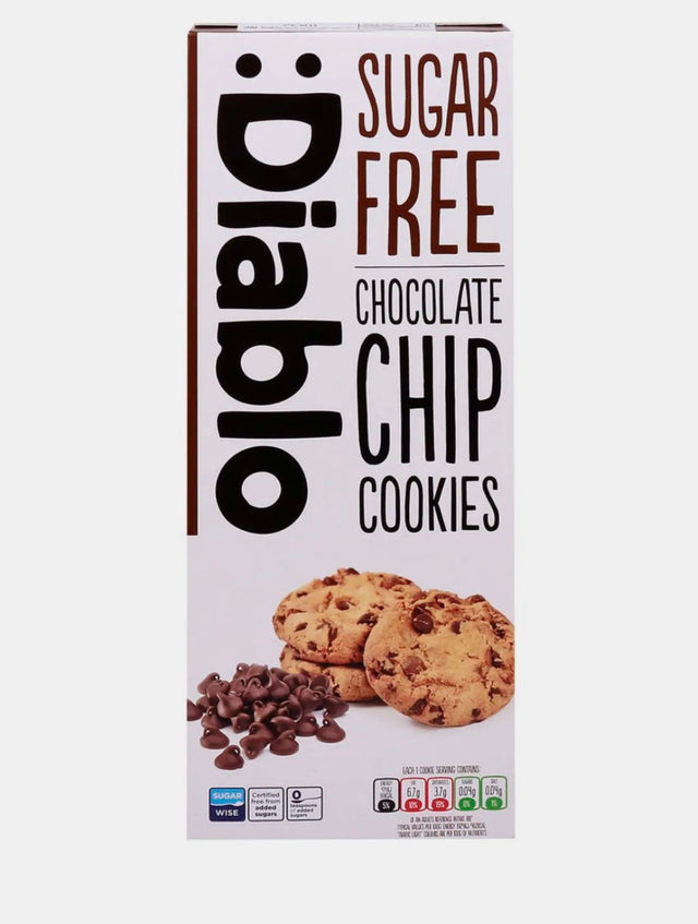 Diablo Chocolate Chip Cookies Sugar Free 130G